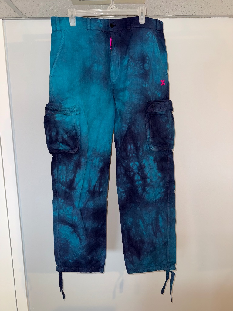 Off-White Tie Dye Ripstop Cargo Pants Mens Size 32